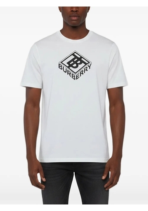 Burberry Pre-Owned crew-neck graphic-print T-shirt - White