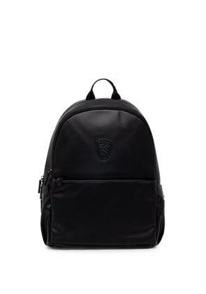 Blauer logo-patch zip-around backpack - Black