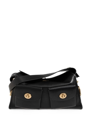 Coach Turnlock Haversack leather shoulder bag - Black