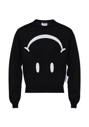 Moschino x Smiley® intarsia sweater - Black