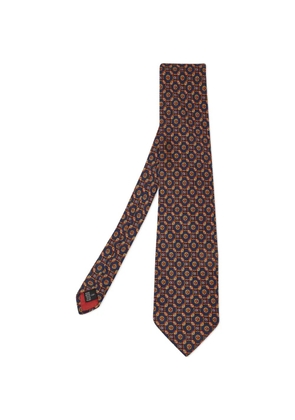 S.T. Dupont printed silk tie - Blue