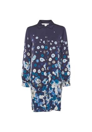 DVF Diane von Furstenberg floral-print shirt dress - Blue