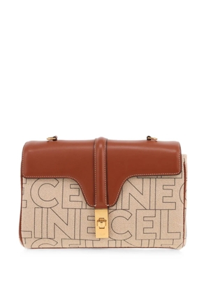 Celine Pre-Owned 2020's Soft 16 Teen logo-print shoulder bag - Neutrals