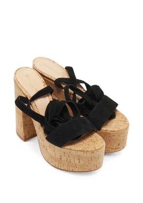Gianvito Rossi cork platform sandals - Black