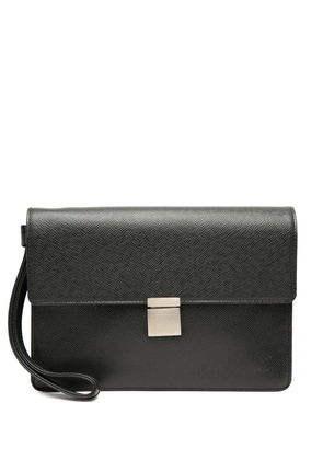 Louis Vuitton Pre-Owned 2007 Taiga Selenga clutch bag - Black
