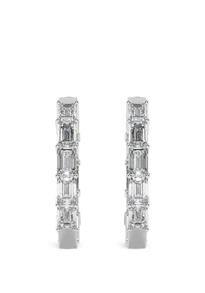 Diamond Essentials diamond hoop earrings - Silver