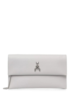 Patrizia Pepe Fly-plaque chain-strap clutch bag - Grey