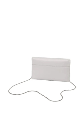 Patrizia Pepe Fly-plaque chain-strap clutch bag - Grey