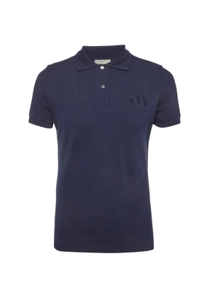 Christian Dior Pre-Owned logo embroidered polo shirt - Blue