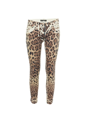 Dolce & Gabbana Pre-Owned Pop Fit animal-print jeans - Brown
