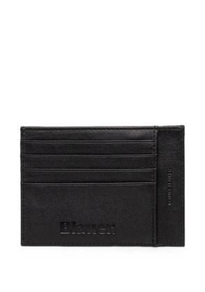 Blauer logo-patch leather cardholder - Black