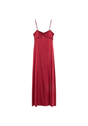 Forte Forte satin-finish gathered dress