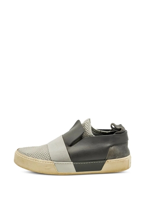 Balenciaga Pre-Owned knitted slip-on sneakers - Grey