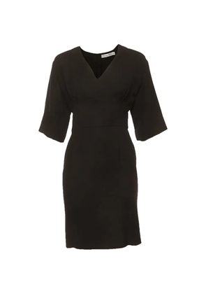 Christian Dior Pre-Owned V-neck crepe mini dress - Black