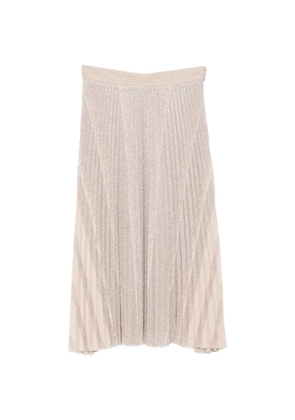 Forte Forte Il Plissé pleated midi skirt - Neutrals