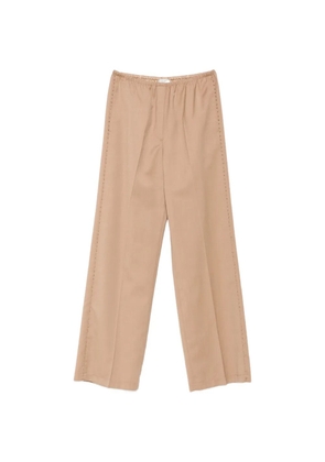 Forte Forte bead-embellished wide-leg trousers - Neutrals