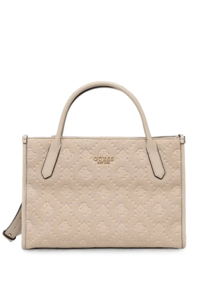 GUESS USA logo-embossed tote bag - Neutrals