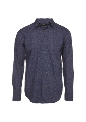 424 Irving speck-print shirt - Blue