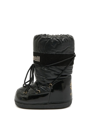Roberto Cavalli Vintage logo-patch snow boots - Black