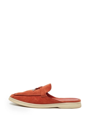 Loro Piana Pre-Owned Babouche Charms Walk mules - Orange