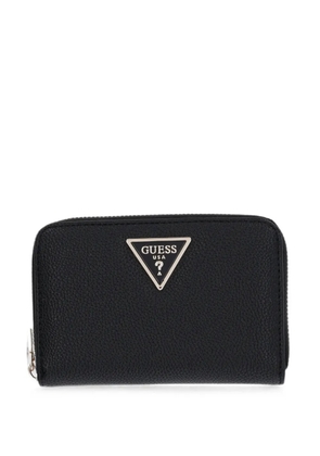 GUESS USA logo-plaque zip-around wallet - Black