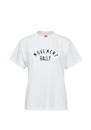Rally Movement logo-print crew-neck T-shirt - White