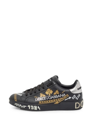 Dolce & Gabbana Pre-Owned Portofino low-top sneakers - Black