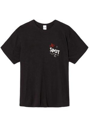 RE/DONE Cocktails For Two graphic-print cotton T-shirt - Black