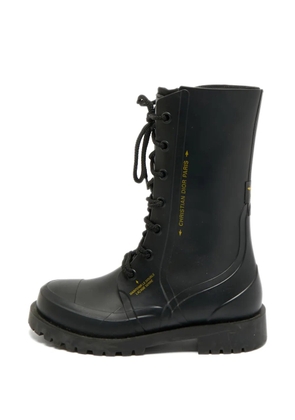 Christian Dior Pre-Owned Diorcamp lace-up boots - Black