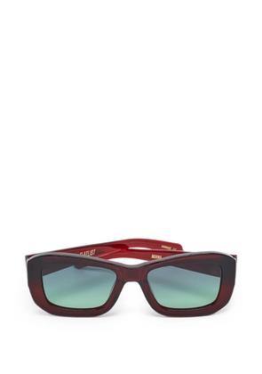FLATLIST Norma rectangle-frame sunglasses - Red