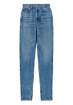 RE/DONE Super High Rise Drainpipe slim cut jeans - Blue