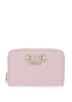 GUESS USA Anise logo-embossed zip-around wallet - Pink