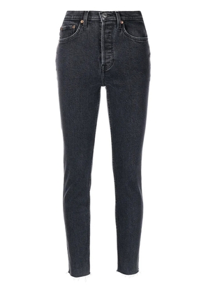 RE/DONE comfort-stretch ankle crop jeans - Black