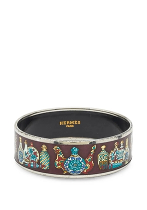Hermès Pre-Owned bottle-print bracelet - Silver