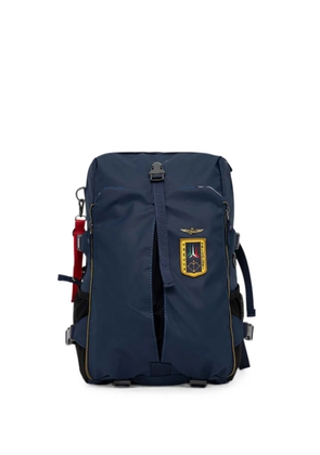 Aeronautica Militare logo-patch camouflage-lining backpack - Blue