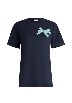 Patou bow-detail T-shirt - Blue