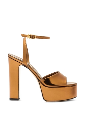 Casadei Patty Platform Interstellar sandals - Gold