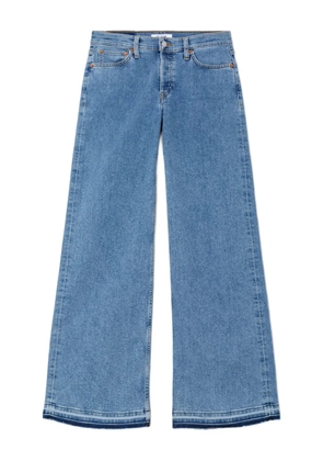 RE/DONE mid-rise frayed-hem jeans - Blue