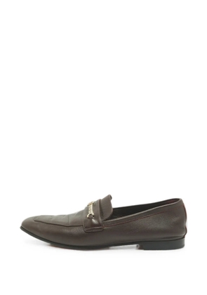Christian Louboutin Pre-Owned MJ Moc chain loafers - Red