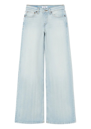RE/DONE mid-rise wide jeans - Blue