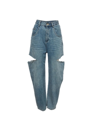 Maison Martin Margiela Pre-Owned cut-out detail jeans - Blue