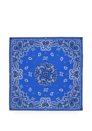 Ferragamo Arabesque print bandana - Blue