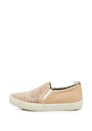 Gina Gioia crystal-embellished sneakers - Pink