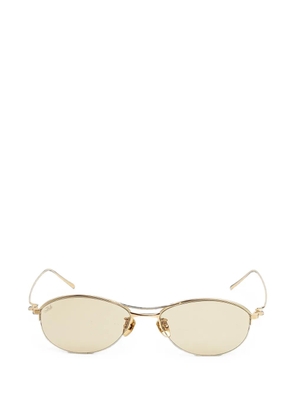 akila Helix geometric-frame sunglasses - Gold