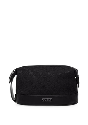 GUESS USA Boston monogram-print wash bag - Black