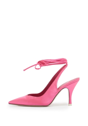 The Attico Venus ankle-wrap heeled pumps - Pink