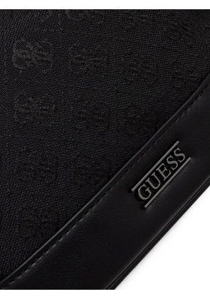 GUESS USA Boston monogram-print wash bag - Black