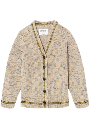 RE/DONE 90s oversized-cardigan - Brown