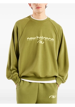 New Balance Trackside French Terry crew sweatshirt - Green