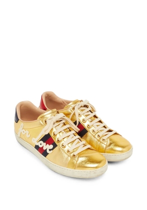 Gucci Pre-Owned Ace Web sneakers - Gold